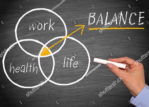 Work, Health and Life Balance Concept