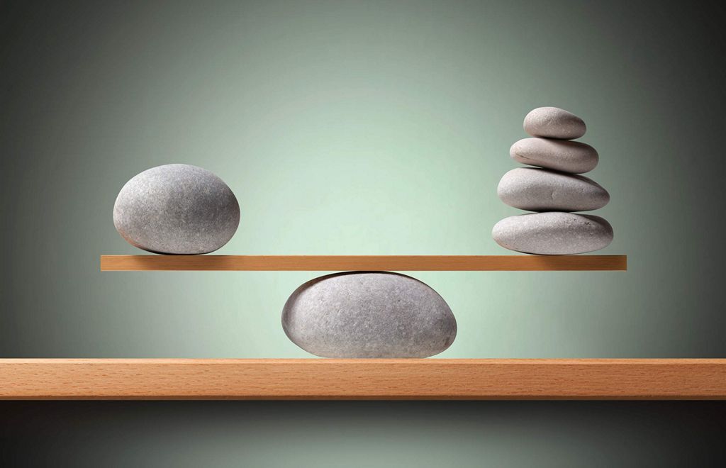 Balancing stones - Work life balance concept